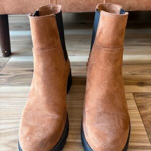 Old Navy Tan Suede Ankle Boots
